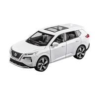SYYANFEI Scale Casting Car Model 1:32 For Nissan X-Trail SUV Alloy Off-Road Vehicle Car Model Simulation Sound And Light Toy mini vehicle toy(White)