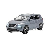 SYYANFEI Scale Casting Car Model 1:32 For Nissan X-Trail SUV Alloy Off-Road Vehicle Car Model Simulation Sound And Light Toy mini vehicle toy(Grey)