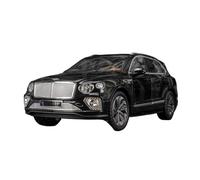 SYYANFEI Toy Model Car 1:24 For Bentley Bentayga Black Luxury Simulation Sound And Light Pull Back Hobby Game Player Miniature Car Metal(Red)
