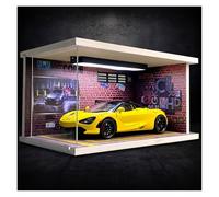SYYANFEI Toy Model Car 1:24 For McLaren 720S Alloy Static Model Car With Display Box Collectible Desktop Art Display(Yellow)