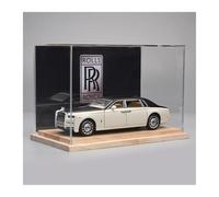 SYYANFEI Toy Model Car 1:24 for Rolls-Royce Cullinan Phantom Luxury Alloy Diecast Car Model Toy friends and relatives(Black and White A)