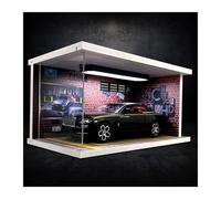 SYYANFEI Toy Model Car 1:24 For Rolls Royce With Display Box Alloy Model Car Bookcase Desktop Collection Vehicle Gifts(Black)