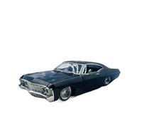 SYYANFEI Toy Model Car 1:24 For Scale Chevrolet Impala SS 1967 Alloy Die Cast Metal Vintage Car ModeStatic Collection Display Toys Miniature(Black)