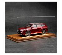 SYYANFEI Toy Model Car 1:24 For Toyota Highlander Alloy Diecast Model Car Hobby Collecting Decorative Gift(Red)