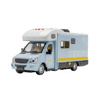 SYYANFEI Toy Model Car 1:32 For Luxury RV Recreational Alloy Model Car Motorhome Camper Van Touring Collection Display Boy Miniature(Blue)