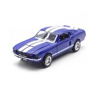 SYYANFEI Toy Model Car 1:32 For Mustang GT Alloy Classic Vintage Car Model Pull Back Miniature Replica For Collection Boy Toys Gift Miniature(Blue)
