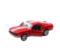 SYYANFEI Toy Model Car 1:32 For Mustang GT Alloy Classic Vintage Car Model Pull Back Miniature Replica For Collection Boy Toys Gift Miniature(Red)