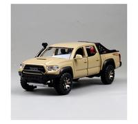 SYYANFEI Toy Model Car 1:32 For Toyota Tacoma TRO Travel Version Alloy Diecast Model Pickup Truck Toys Adventurous Play(Beige)