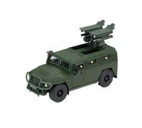 SYYANFEI Toy Model Car 1/64 For Gaz Tiger Armored Tank H1 Alloy Transport Car Model Military Vehicle Toys Audiophile Gift(Style 3)