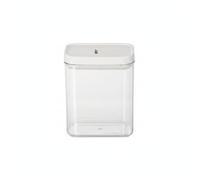 Syyavrrta Durable Acrylic Storage Jar, Square Transparent Container with Lid for Kitchen Pantry Organisation, 7.6 x 11.6 cm Base (1 Piece)