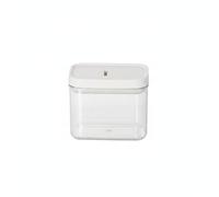 Syyavrrta Durable Acrylic Storage Jar, Square Transparent Container with Lid for Kitchen Pantry Organisation, 7.6 x 11.6 cm Base (1 Piece)