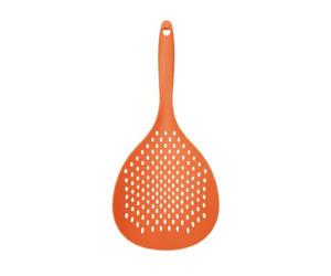 Syyavrrta Effortless Draining Skimmer Spoon with Long Handle, PP Plastic Strainer for Noodles and Solids, 36.5 cm