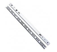Syyavrrta Smooth Cabinet Drawer Repair: 17mm Two-Fold Ball Bearing Slides with Soft-Close, Galvanized Steel Runners