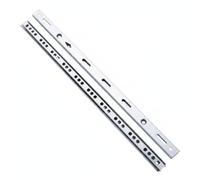 Syyavrrta Smooth Cabinet Drawer Repair: 17mm Two-Fold Ball Bearing Slides with Soft-Close, Galvanized Steel Runners