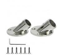 Syyavrrta Versatile 45-Degree Marine Tube Base, Multipurpose 316 Stainless Steel Deck Hardware for Handrails and Frameworks (1 Piece)