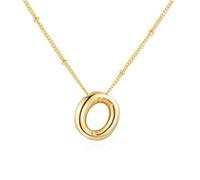SYYHSYAL Gold Bubble Letter Necklace for Women,18k Gold Plated Balloon Initial Letter Pendant Necklace Charm Pendant Necklaces Gold Jewelry Birthday Gifts Women Teen Her Mom Grandma Wife Sister