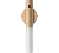 SYYHSYAL Wooden Motion Sensor Night Lights, Magnet Body Hallway Rechargeable LED Wireless Wall Sconces, Portable Decor Battery Powered Indoor Torch Lighting for Bedroom