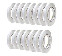 Syylqyr 15 Pcs Double Sided Sticky Tape, 8mm x 10m, White, Double Sided Tape Craft Making It Suitable for Various Applications Such as Gifts Photos Arts And Craft, Household, Office