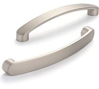SYZOW 10 Pack Cabinet Handles Brushed Nickel Cabinet Pulls Kitchen Cabinet Handles,Drawer Pulls Kitchen Cupboard Handles Hole Center 128mm