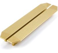 SYZOW 2 Pack Brass Cabinet pulls Brushed Drawer pulls Modern Gold Cabinet pulls Cabinet Handles Drawer Handles 192mm Hole Center