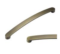 SYZOW 6 Pack Modern Brushed Antique Brass Cabinet Pulls - 160mm Hole Center, 175mm Length, 15mm Diameter, 26mm Height - Zinc Alloy Kitchen Cabinet Hardware