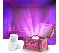 Syzplnwy 4K Aurora Projector Night Light - HD Starry Sky & Nebula Projector with Remote, 5 Galaxy Modes & 8 Color Effects, Space Themed Room Decor for Bedroom, Christmas/Birthday Gift
