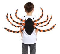Syzplnwy Creative Halloween Spider Props - Colorful Candy Pocket Spider Toys, Makeup Ball & Party Decorations with Adjustable Straps, Trick or Treat Gifts for Kids & Adults