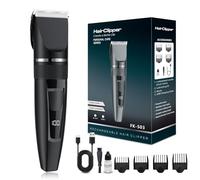 Syzplnwy Hair Clippers Professional Cordless Men Beard Trimmer with LCD Display Ceramic Titanium Blade Long-Lasting Battery