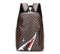 Syzplnwy Leisure Shark Backpack Business Large Capacity Men's Campus Outward Travel Bag