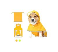 Syzplnwy Waterproof Dog Raincoat with Full Belly Protection | Reflective Hooded Jacket for Small/Medium Dogs | Lightweight Poncho & Storage Bag Included