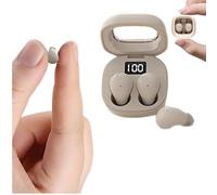 Syzplnwy Wireless Bluetooth Sleep Headphones & Earbuds for Side Sleeping, Noise Cancelling Invisible Ultra Small Fit for Small Ears, Skin color