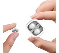 Syzplnwy Wireless Bluetooth Sleep Headphones & Earbuds for Side Sleeping, Noise Cancelling Invisible Ultra Small Fit for Small Ears, White