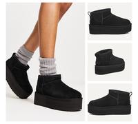 SZ 6 7 8 || UGG Boots || Suede Leather Women's Ankle Classic Mini Ultra Platform