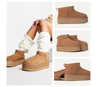 SZ 6 7 8 || UGG Boots || Suede Leather Women's Ankle Classic Mini Ultra Platform