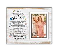 SZ-PengXin Sister Gifts From Sister Picture Frame, Unbiological Sister Gifts, Best Friendship Gifts for Women, Birthday Gifts for Sister, Friend Gifts for Soul Sister, Besties,Fits 4x6 Inches Photo