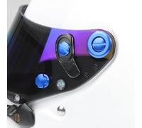 SZ Senzo Replacement Visor Fitting Kit suitable for Arai CK-6 Helmets (Blue)