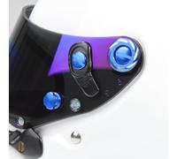 SZ Senzo Replacement Visor Fitting Kit suitable for Arai CK-6 Helmets (Blue Dash Design)