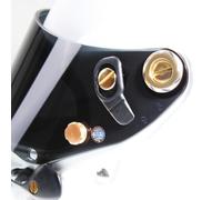 SZ Senzo Replacement Visor Fitting Kit suitable for Arai CK-6 Helmets (Gold Dash Design)