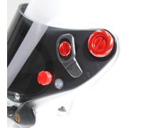 SZ Senzo Replacement Visor Fitting Kit suitable for Arai CK-6 Helmets (Red Dash Design)