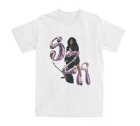 SZA Inspired Graphic T-Shirt, Sustainable Cotton, R&B Fan Merch for Casual Wear (White,XXL)