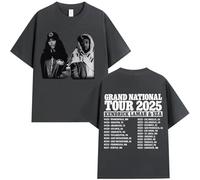 SZA Jersey Style Unisex Tee, Eco-Friendly Cotton, R&B Fan Gift for Concerts, Black (Dark Grey,S)