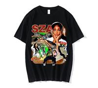SZA T-Shirt Cotton Graphics Shirt Hip Hop Rapper 90s Vintage Tees Men Women Summer Clothing Oversized Streetwear 1,XL