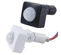 Szaerfa 160 Degrees AC 85-265V10MM PIR Infrared Motion Sensor Detector Switch Wall LED Light Outdoor (Black)