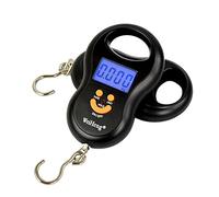 Szaerfa 50KG Digital Luggage Travel Portable Weighing Scale Suitcase Handheld Pocket (Black)