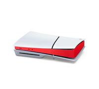 Szaerfa Console Side Protective Film Sticker for Sony PS5 Slim,Skin Sticker Decal Cover for Playstation 5 Slim,Wrap Cover Vinyl Sticker Decals for Game Console (Carbon Fiber Red)