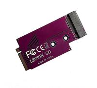 Szaerfa Handheld Modified Conversion Board for Lenovo Legion Go,SSD Expansion Memory Card Adapter Converter for NVME M.2 2242 to 2280 Hard Drive Card Accessory (Purple)