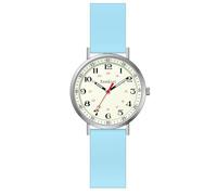 Szaikyri Nurse Watches for Women Medical Professionals, Students with Luminous Easy Read Military Time Dial Unisex Sports Watch Water Resistant (Sky Blue)