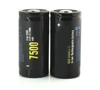 SZAJOR 32650 Lithium Battery 3.7V Lithium-Ion Battery 7500mAh Large Capacity Rechargeable Battery Flat Head with Magnet