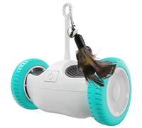 szaluyk Automatic Cat Toy, Automatic Interactive Cat Toy - Interactive Toys for Kitten, Indoor Interactive Cat Toy with Feather, Cat Toy on the Move