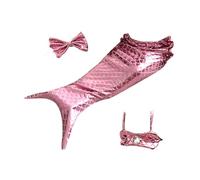 szaluyk Cat Mermaid Costume - Dog Cosplay Costume with Bow Headband and Halter Neck Top | Pet, Creative Funny Photo Props for Halloween, Birthday